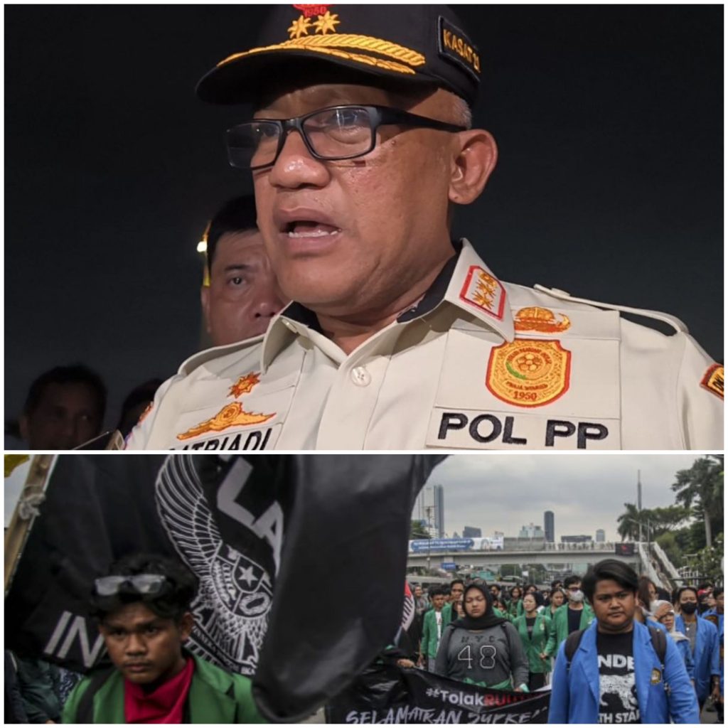 Buntut Bongkar Tenda Massa Aksi Penolakan Revisi UU TNI di Sekitar Gedung DPR, Satpol PP Minta Maaf 1 20250411_054932